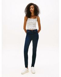 Tommy Hilfiger - Vaqueros Nora De Talle Medio Y Corte Ceñido - Lyst