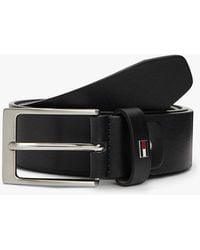 Tommy Hilfiger - Rectangular Buckle Adjustable Leather Belt - Lyst