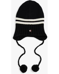 Tommy Hilfiger - Tommy Girl Stripe Wool Blend Bauble Beanie - Lyst