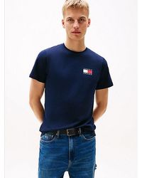 Tommy Hilfiger - T-Shirt TJM SLIM ESSENTIAL FLAG TEE EXT Mit Rundhalsausschnitt - Lyst
