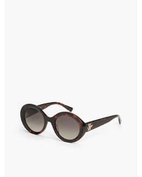 Tommy Hilfiger - Logo Temple Round Sunglasses - Lyst