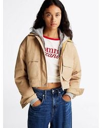 Tommy Hilfiger - Twill Jack Met Corduroy Kraag - Lyst