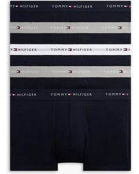 Tommy Hilfiger - 5-Pack Signature Logo Waistband Trunks - Lyst