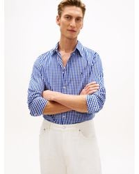 Tommy Hilfiger - Th Flex Regular Fit Gingham Check Poplin Shirt - Lyst