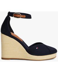 Tommy Hilfiger - Espadrilles Compensées À Bride Cheville - Lyst