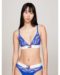 Tommy Hilfiger - Heritage Floral Lace Unlined Triangle Bra - Lyst