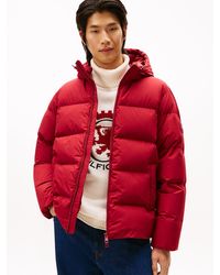 Tommy Hilfiger - Doudoune En Duvet Déperlante À Capuche - Lyst