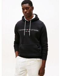 Tommy Hilfiger - Flex Fleece Hoodie Met Logo - Lyst
