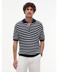 Tommy Hilfiger - New York Label Relaxed Fit Knit Polo Shirt - Lyst