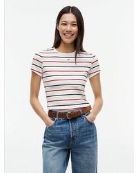Tommy Hilfiger - Ribbed Slim Crew Neck T-Shirt - Lyst