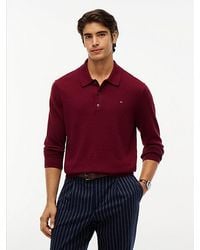 Tommy Hilfiger - Regular Fit Polo Jumper With Cashmere - Lyst