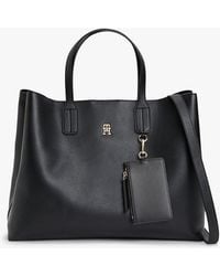 Tommy Hilfiger - Hilfiger Icon Pebble Grain Satchel - Lyst