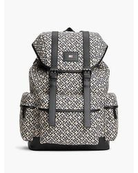 Tommy Hilfiger - Th Monogram Jacquard Flap Backpack - Lyst