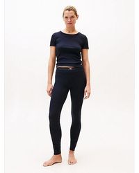 Tommy Hilfiger - Lange Riblegging Met Logo - Lyst