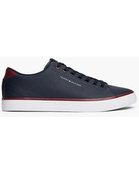 Tommy Hilfiger - Low Profile Trainers With Leather - Lyst