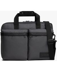 Tommy Hilfiger - Textile Logo Patch Pocket Laptop Bag - Lyst