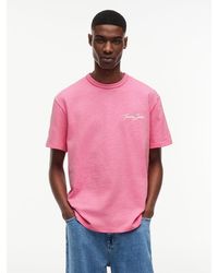 Tommy Hilfiger - Back Graphic Textured Relaxed T-Shirt - Lyst