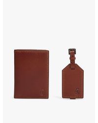 Tommy Hilfiger - Set Van Leren Paspoorthouder En Bagagelabel - Lyst