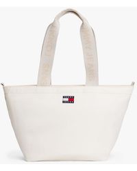 Tommy Hilfiger - Borsa Tote Con Logo Ripetuto - Lyst