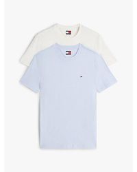 Tommy Hilfiger - 2-Pack Tommy Flag Extra Slim T-Shirts - Lyst