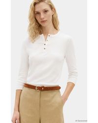 Tommy Hilfiger - Tone Button Slim Henley T-Shirt - Lyst