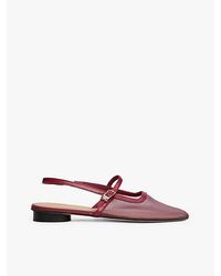 Tommy Hilfiger - Mesh Ballerina Met Slingback En Ronde Hak - Lyst