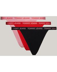 Tommy Hilfiger - Lot de 3 strings Essential à motif logo - Lyst