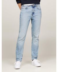 Tommy Hilfiger - High Rise Slim Faded Cigarette Jeans - Lyst