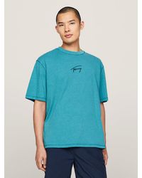 Tommy Hilfiger - T-shirt oversize à logo signature brodé - Lyst