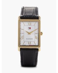 Tommy Hilfiger - Dial Leather Strap Watch - Lyst