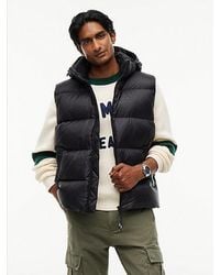 Tommy Hilfiger - Tommy Jeans Relaxed Down Hooded Gilet - Lyst