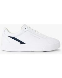 Tommy Hilfiger - Contrast Panel Leather Court Trainers - Lyst