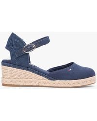 Tommy Hilfiger - Canvas Wedge Espadrilles - Lyst