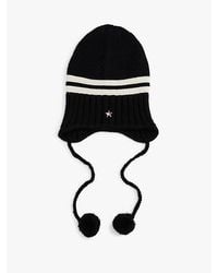 Tommy Hilfiger - Tommy Girl Stripe Wool Blend Bauble Beanie - Lyst