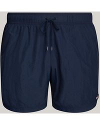 Tommy Hilfiger - Plus Heritage Mid Length Crinkle Swim Shorts - Lyst