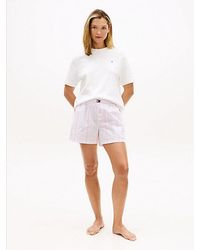 Tommy Hilfiger - Heritage Stripe Poplin Pyjama Shorts - Lyst