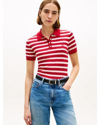 Tommy Hilfiger - Polo À Manches Courtes Avec Soie - Lyst