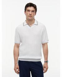 Tommy Hilfiger - New York Label Regular Tipped Collar Polo Shirt - Lyst