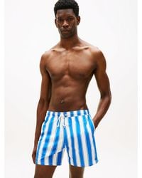 Tommy Hilfiger - Essential Print Mid Length Swim Shorts - Lyst