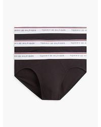 Tommy Hilfiger - 3 Pack Global Stripe Logo Waistband Briefs - Lyst