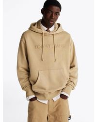 Tommy Hilfiger - Felpa Con Cappuccio E Logo Ricamato - Lyst