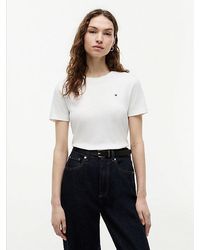 Tommy Hilfiger - Camiseta Con Cuello Redondo Y Logo - Lyst