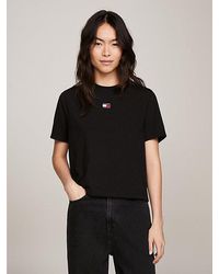 Tommy Hilfiger - Boxy Fit T-shirt Met Badge - Lyst