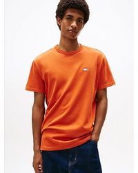 Tommy Hilfiger - T-Shirt Met Ronde Hals En Tommy-Badge - Lyst