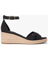 Tommy Hilfiger - Hemp Crossover Strap Wedge Espadrilles - Lyst