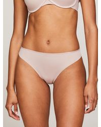 Tommy Hilfiger - Essential Invisible Tonal Logo Thong - Lyst