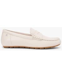 Tommy Hilfiger - Leather Enamel Flag Driver Shoes - Lyst
