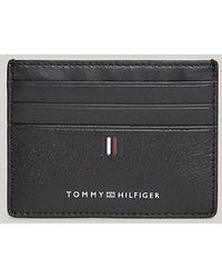 Tommy Hilfiger - Kreditkartenetui aus Leder mit Logo - Lyst