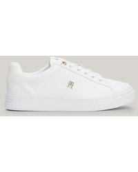 Tommy Hilfiger - Elevated Leather Court Trainers - Lyst