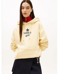 Tommy Hilfiger - Tommy Girl Logo Relaxed Fleece Hoody - Lyst